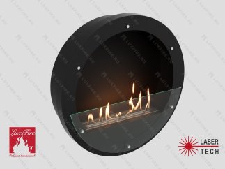 Настенный биокамин Lux Fire "Иллюзион 800 Н" S (черный)